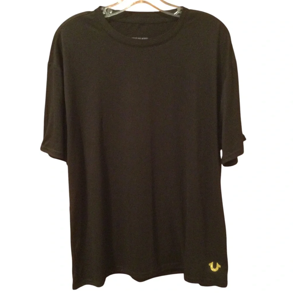 True Religion Black Loungewear T-Shirt Size Large